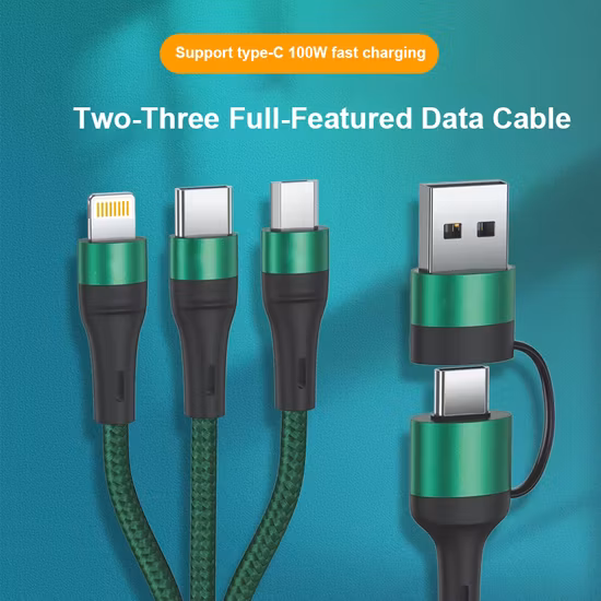 5A 급속 충전 3 in 1 휴대폰용 고속 충전 케이블