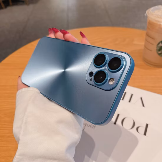 새로운 CD 라인 렌즈 보호 레이저 컬러 안티 스크래치 휴대 전화 케이스 iPhone 14 PRO Max